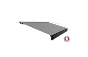 Store banne Semi-coffre COVER 5x3m - Motorisé à télécommande OMBRAZUR - 3