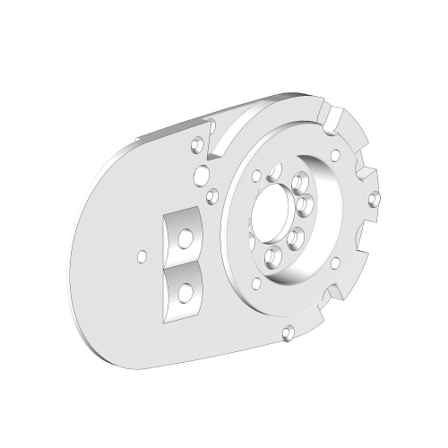 Joue support de bras droit pour store banne PROTECT 2 blanc  - 1 2