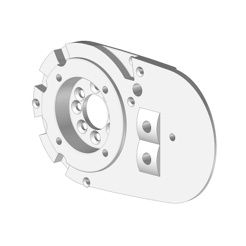 Joue support de bras gauche pour store banne PROTECT 2 blanc  - 1 2