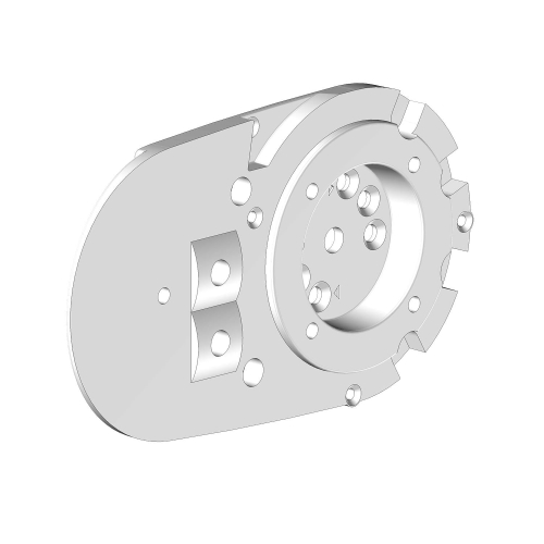 Joue support de bras droit V2 pour store banne PROTECT 2 blanc  - 1 2