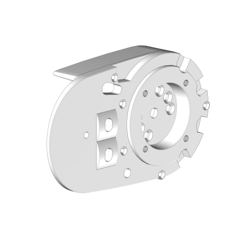 Joue support de bras droit V3 pour store banne PROTECT 2 blanc  - 1 2