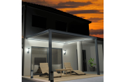 Pergola toile SUNLIGHT Gris anthracite - 4,00x4,00m OMBRAZUR - 4