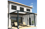 Pergola toile SUNLIGHT Gris anthracite - 4,00x4,00m OMBRAZUR - 14