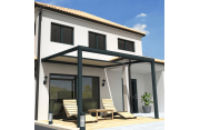 Pergola toile SUNLIGHT Gris anthracite - 4,00x4,00m OMBRAZUR - 8