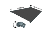 Store banne Coffre intégral PROTECT 2 LED SMART Gris Anthracite - 4