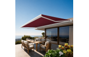 Store banne Coffre intégral PROTECT 2 Blanc Rouge - 1