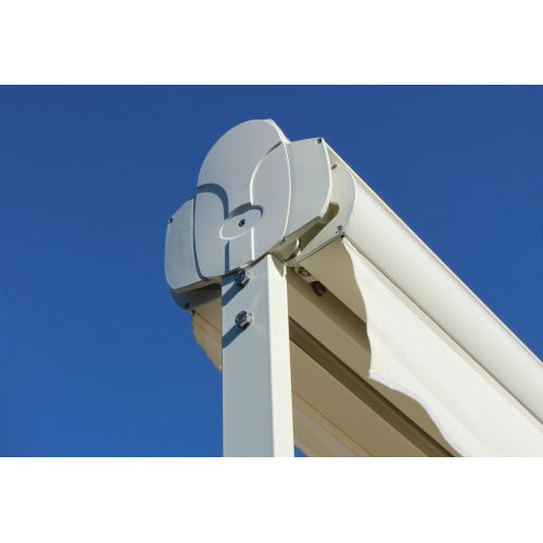 Store double pente GARDEN Blanc 2