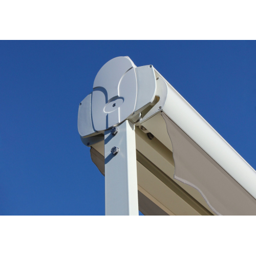 Store double pente GARDEN Blanc 2