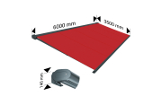 Store banne Coffre intégral PROTECT 2 SMART Gris Anthracite Rouge - 4
