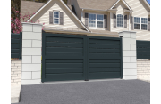 Portail battant Brise vue Gris anthracite - 1