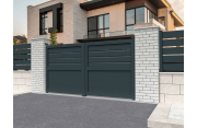 Portail battant Mixte Gris anthracite - 1