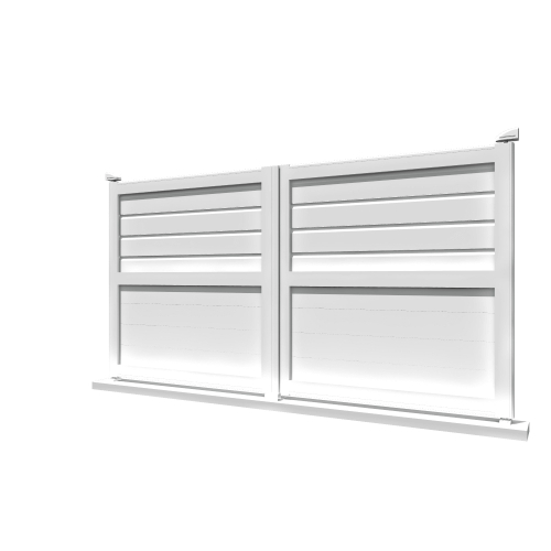 Portail battant Mixte Blanc - 1 2