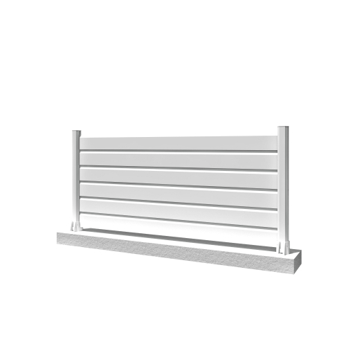 Clôture Brise vue Blanc - 1 2