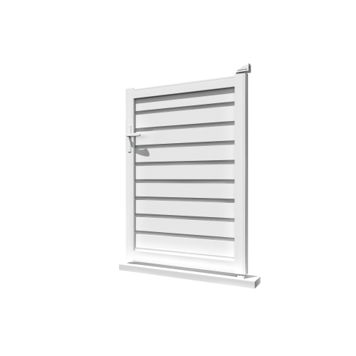 Portillon brise-vue Blanc - 1 2