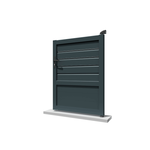 Portillon mixte Gris Anthracite - 1 2
