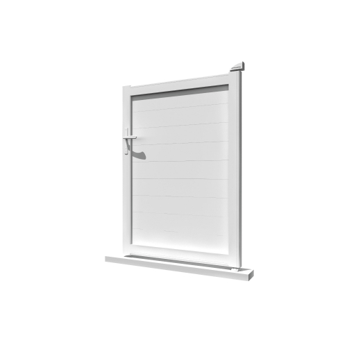 Portillon Alu plein Blanc - 1 2
