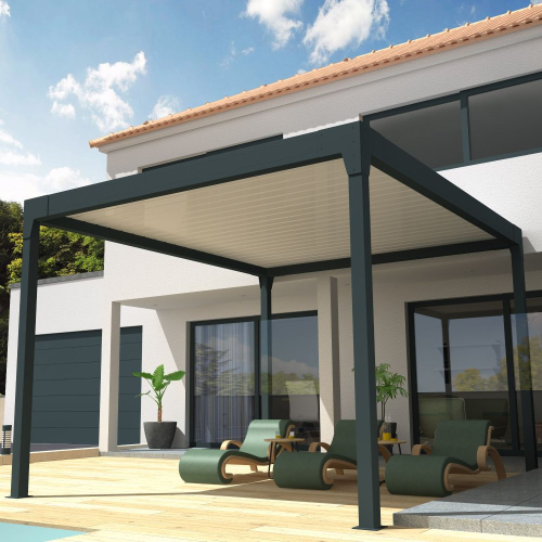 Pergola Bioclimatique COCOON îlot Ombrazur - 1 2