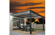 Pergola isotoit® CLASSIC Gris anthracite 3,74x3,50m OMBRAZUR - 2