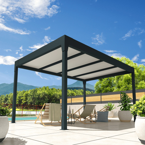 Pergola isotoit® MODERN îlot - Ombrazur - 1 2