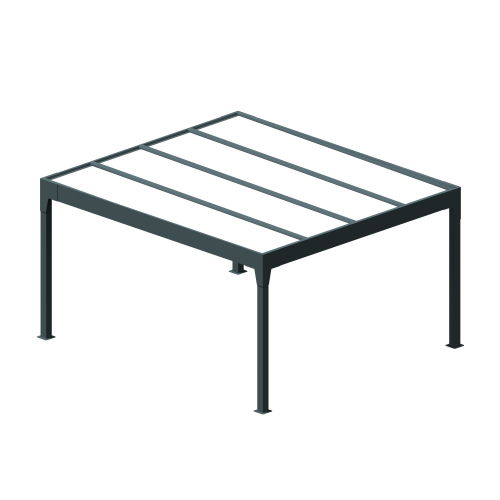 Carport isotoit® MODERN îlot - Ombrazur - 1 2