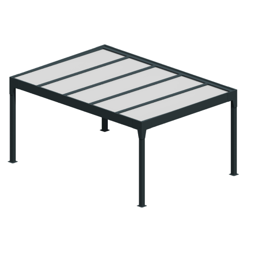 Carport isotoit® MODERN îlot - Ombrazur - 1 2