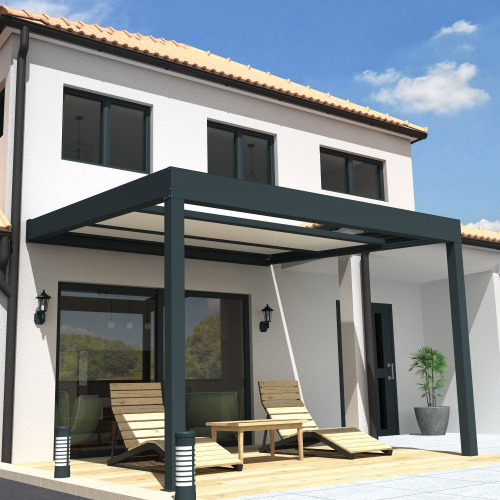 Pergola isotoit CONFORT rétractable - Ombrazur - 1 2