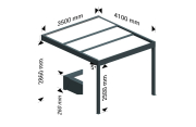Pergola isotoit CONFORT rétractable - Ombrazur - 7