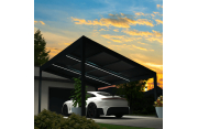 Carport solaire ENERGY 1 pente Gris anthracite 3,617x3,515m 2400W OMBRAZUR - 2